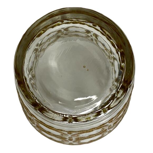 Vintage Libbey Short Glass Cups 8oz each Set of 4 Geometric Design - Picture 6 of 9